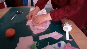 Безрукавка в технике пицца пэчворк
