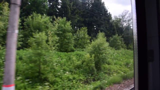 Сушкинская-Петелино из окна ЭД4М-0460 ЦППК 17.06.2015 смотреть онлайн