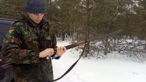 Инерционное ружьё Beretta ES100 стрельба малой навеской 24г. Патрон RIO