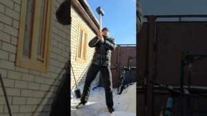 Трениоовка.с булавой 30 кг.далее кувалда 12 кг!