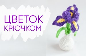 ВЕСЕННИЕ цветы крючком. Как связать цветущий ИРИС