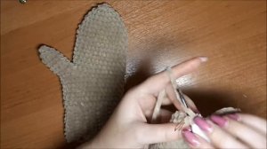 Детские варежки крючком из плюшевой пряжи. Himalaya Dolphin Baby.