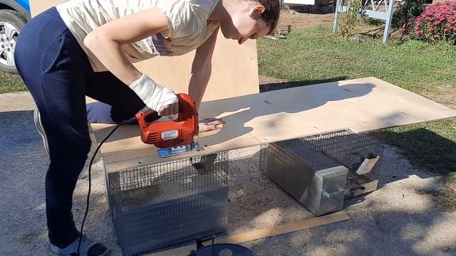 делаю межкомнатную дверь из фанеры в шиншилляндию.  из серии:  слепила из того что было... смотреть онлайн