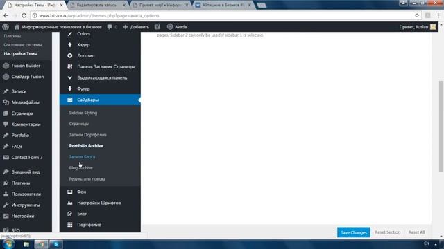 Тонкая настройка сайта на wordpress (Настройки темы AVADA)