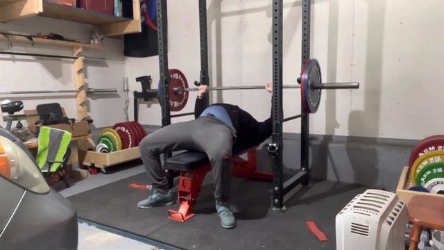 2/28/23 - JuggernautAI. Week 14: Day 1. Squats: 110 kg, 4x5. Set 4. смотреть онлайн