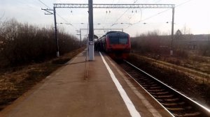 Электропоезд ЭД4М-0459 платформа Орудьево 21.04.2019