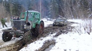 Реальное Русское бездорожье! Сломали УАЗ, пошли за трактором!? Брод, грязь, бездорожье Не Тормози.