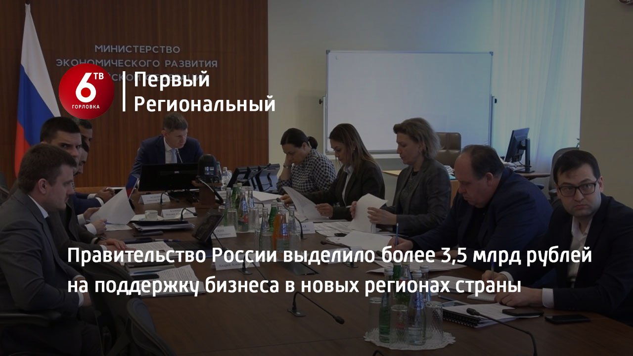 Правительство России выделило более 3,5 млрд рублей на поддержку бизнеса в новых регионах страны