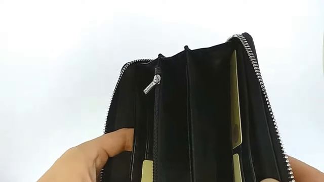 Кошелек женский кожаный на молнии Bristan Wero 117977 -Dudu смотреть онлайн