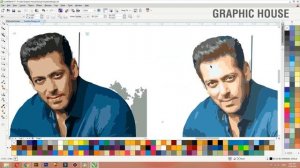 Coreldraw Tutorial | Salman Khan illustrations Design illustrator Vs Coreldraw ||  #GraphicHouse