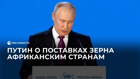Путин о поставках зерна африканским странам