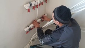 Подключение тёплого пола к газ котлу через коллектор гребенка