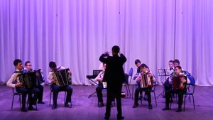 Детский образцовый ансамбль баянистов.