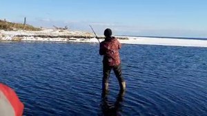 р. Камышовка о. Кунашир рыбалка на кунжу