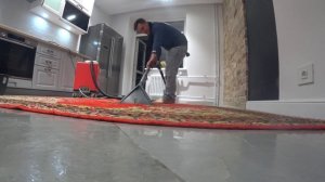 Чистим советский ковер