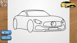 Как нарисовать Mercedes-Benz AMG GT