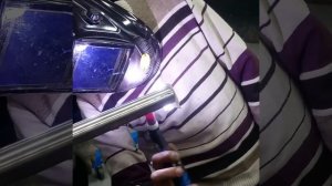 Сварка нержавеющей трубы AlSi 304, 35*1,5.