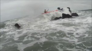 Franklin Point Rock Gardening - Neptune's Rangers Rough Water Kayaking