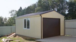 Гараж из профнастила 4х6 м