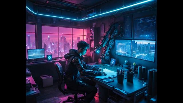 Chill Relaxing Lofi Cyberpunk Beats For Studying And Work Efficiency 4K Ultra HD #lofi