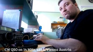 CW QSO to 4Y1A (op.RV3DH) on 14 MHz {New Edition}