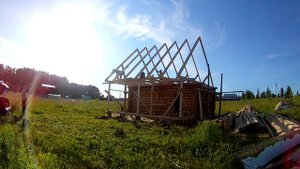 Строительство дома-бани 4 часть