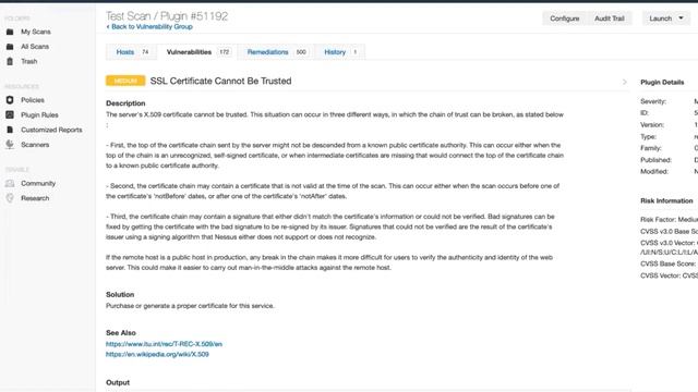 Upload Custom Certificate Authority in Nessus Professional смотреть онлайн