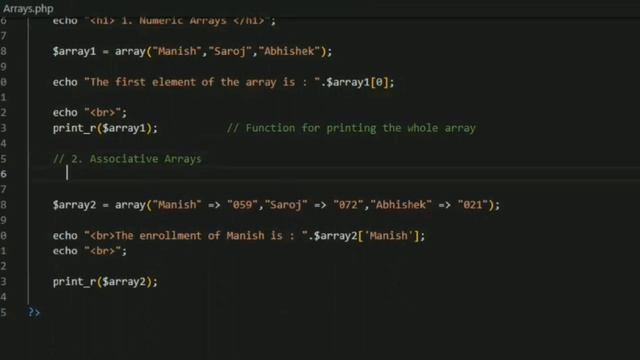 Introduction to Arrays in PHP | Techup Guys