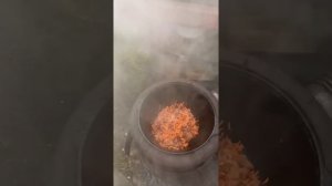 Плов в казане. Без лука. Plov. Plow. Ohne Zwiebeln.