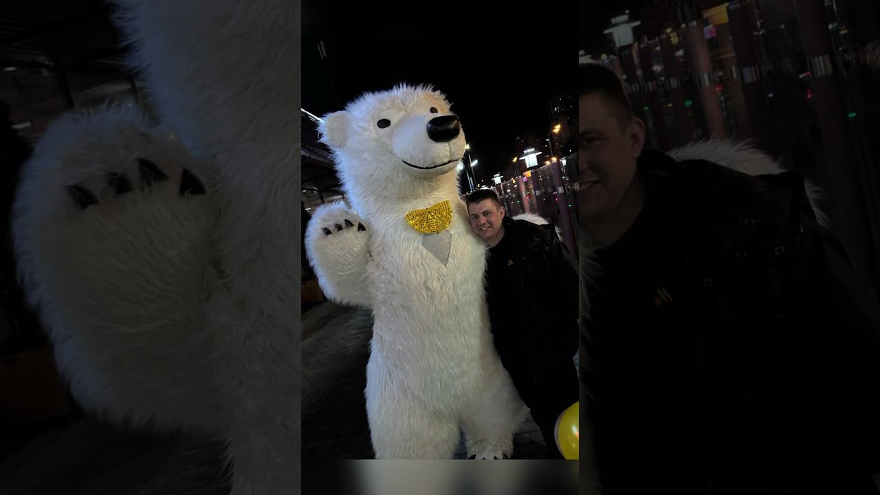 НОЧНАЯ ВСТРЕЧА С ПУШИСТЫМ ДРУГОМ ✅ #белыймедведьнаденьрождения смотреть онлайн