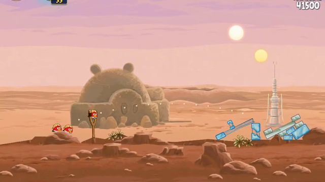 Прохождение Angry Birds Star Wars на 3 Звезды: Tatooine Уровень 1-1 смотреть онлайн