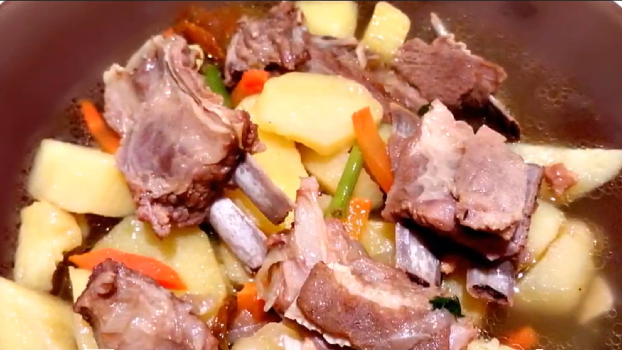 Жаркое из баранины с картошкой! Очень вкусно!
