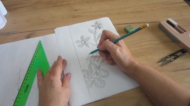 Создаём перфокарту для однофантурного жаккарда. #маринабехтер