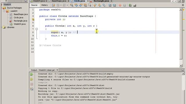 Week 04 Java Class Inheritance Part 3