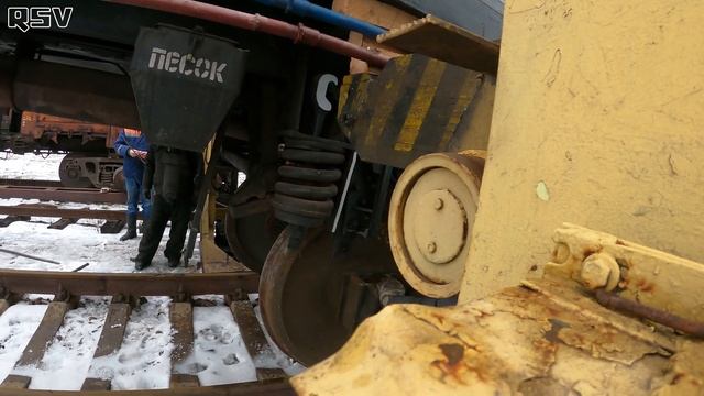 Как снимали с ДРЕЗИНЫ колёсные пары! Вагонник. Железная дорога. смотреть онлайн