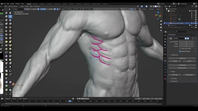 How to Sculpt the Perfect Abs (Blender Tutorial) смотреть онлайн
