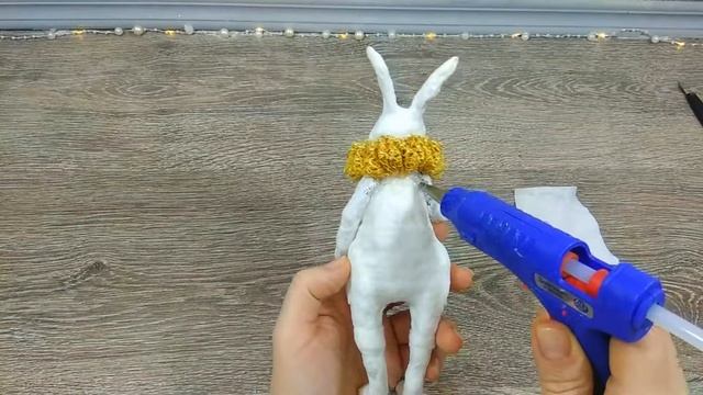 КРОЛИК своими руками из ВАТЫ. Символ 2023. RABBIT craft. Symbol 2023. DIY. смотреть онлайн