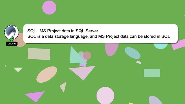 SQL : MS Project data in SQL Server