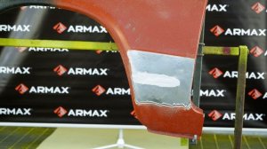 Применение шпатлевки Armax со стекловолокном