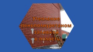 Заливка пенополиуретана в межстеновое пространство дома. Утепление ППУ.