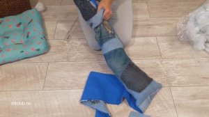 Лежанка для собаки своими руками/Выкройка лежанки для собаки/Dog bed DIY