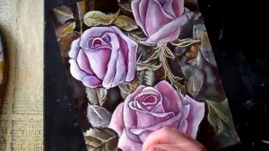 УРОК ФЛАМАНДСКОЙ ЖИВОПИСИ. Как рисовать розу маслом. Лессировка