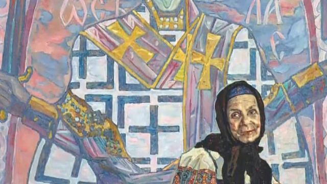 Озвученная картина П. Кокорина триптих  "Александр Невский"