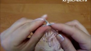 Вытянутые петли спицами