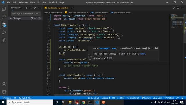 React and node JS project #28 Prefill update form смотреть онлайн
