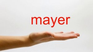 How to Pronounce mayer - American English