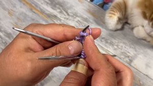 Узоры спицами Эстонская спираль, вязание по кругу. Estonian spiral pattern for knitting in a circle