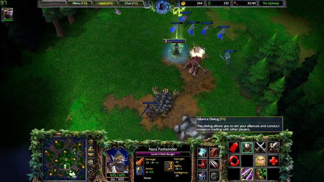 Warcraft III Reforge NE VS UD Night Elf VS Undead смотреть онлайн