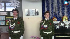 Открытие парты героя в средней школе №11