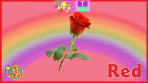 English - Colours - red